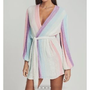 Retrofete GABRIELLE ROBE pastel stripe